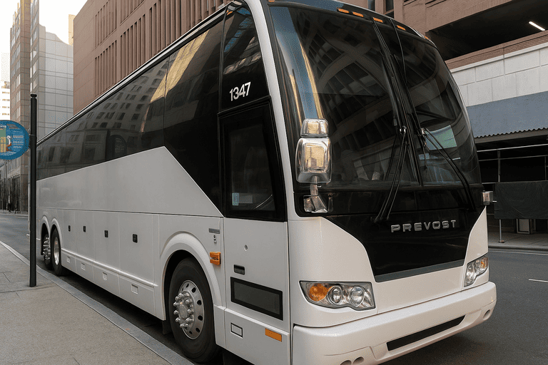 a Eugene Minibus Company coach bus