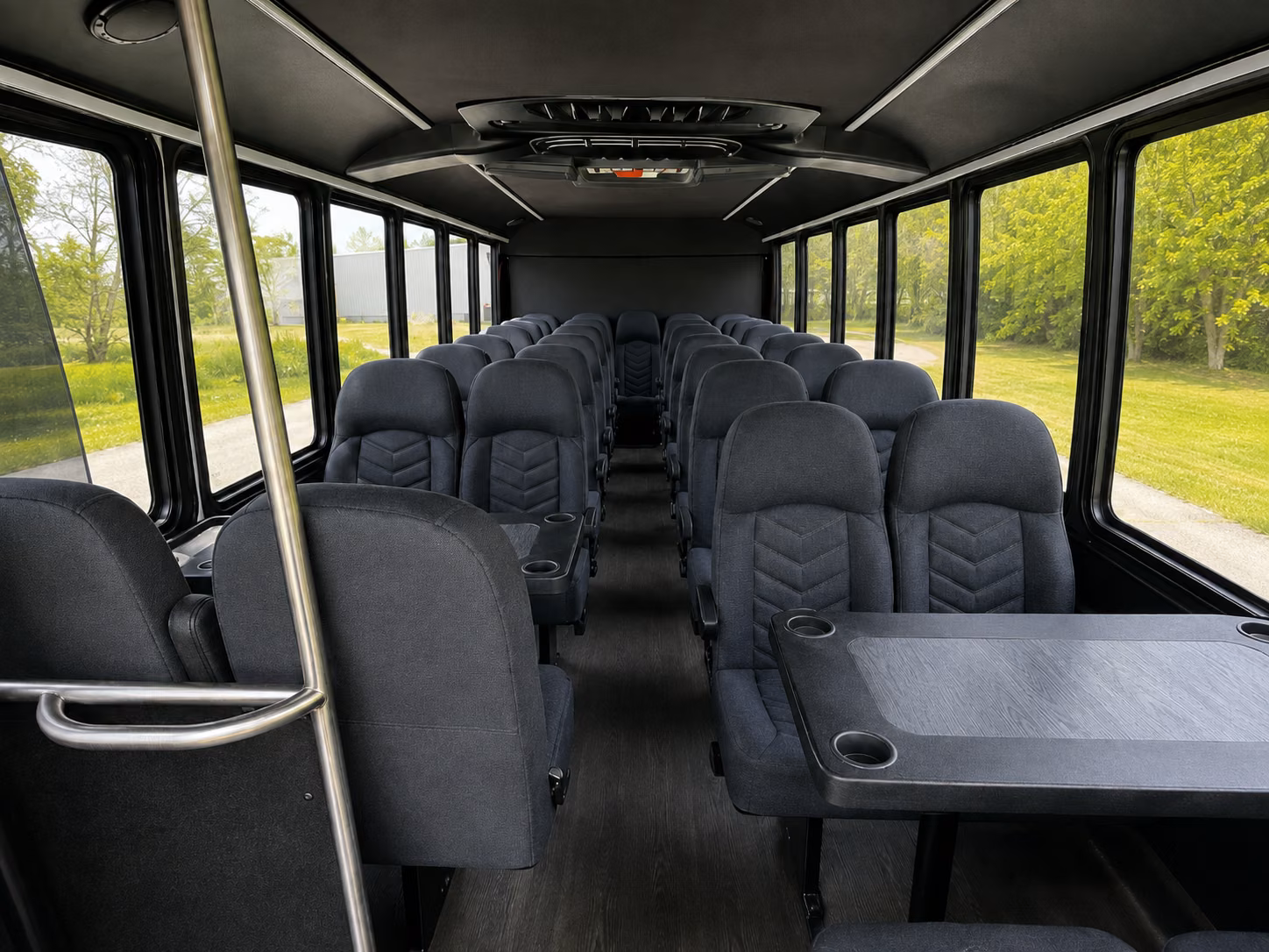 eugene 18 passenger minibus interior