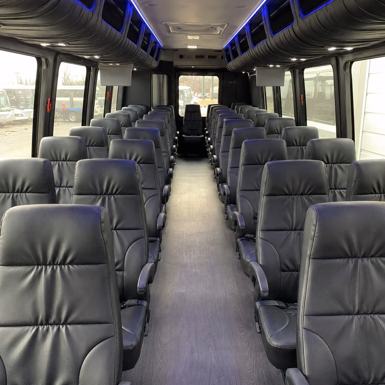 eugene 25 passenger minibus inside