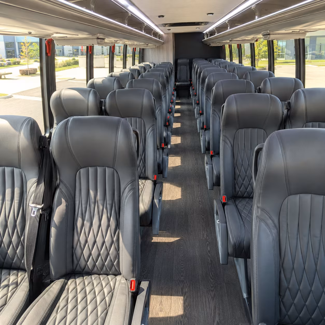eugene 25 passenger minibus interior