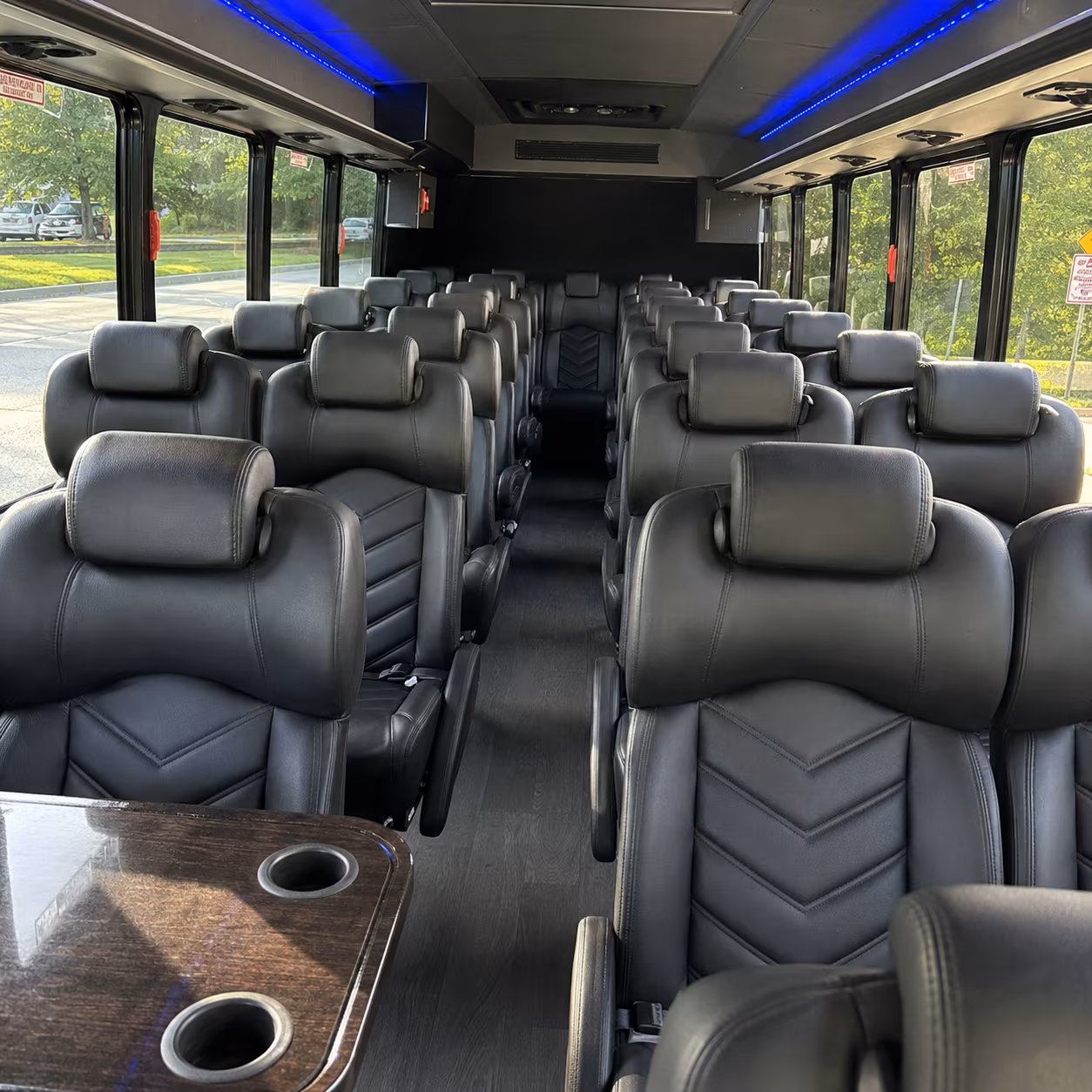eugene 30 passenger minibus interior