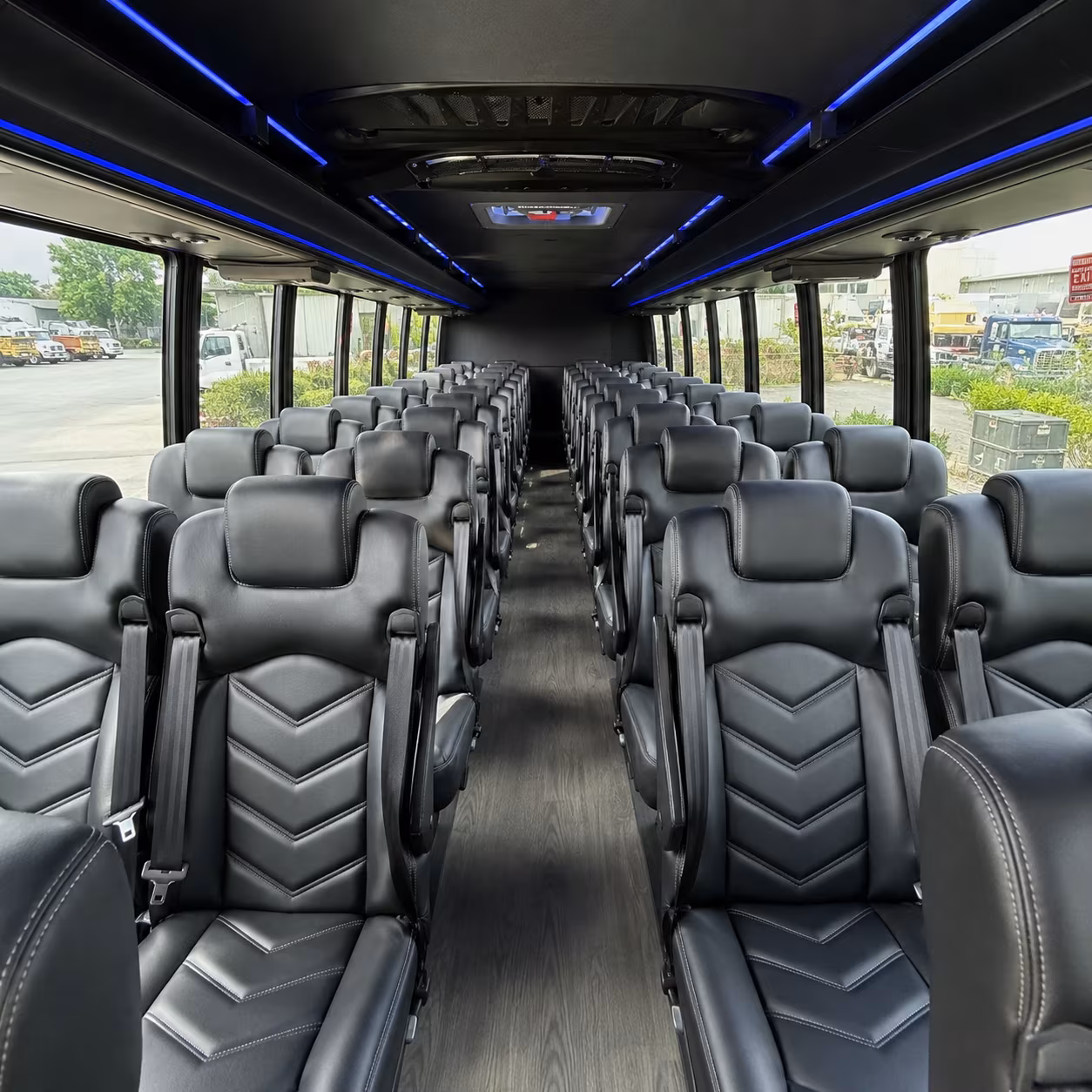 eugene 35 passenger minibus interior