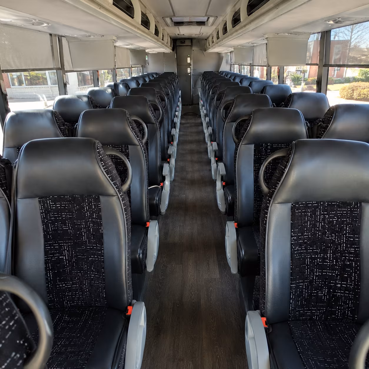eugene 54 passenger charter bus inside