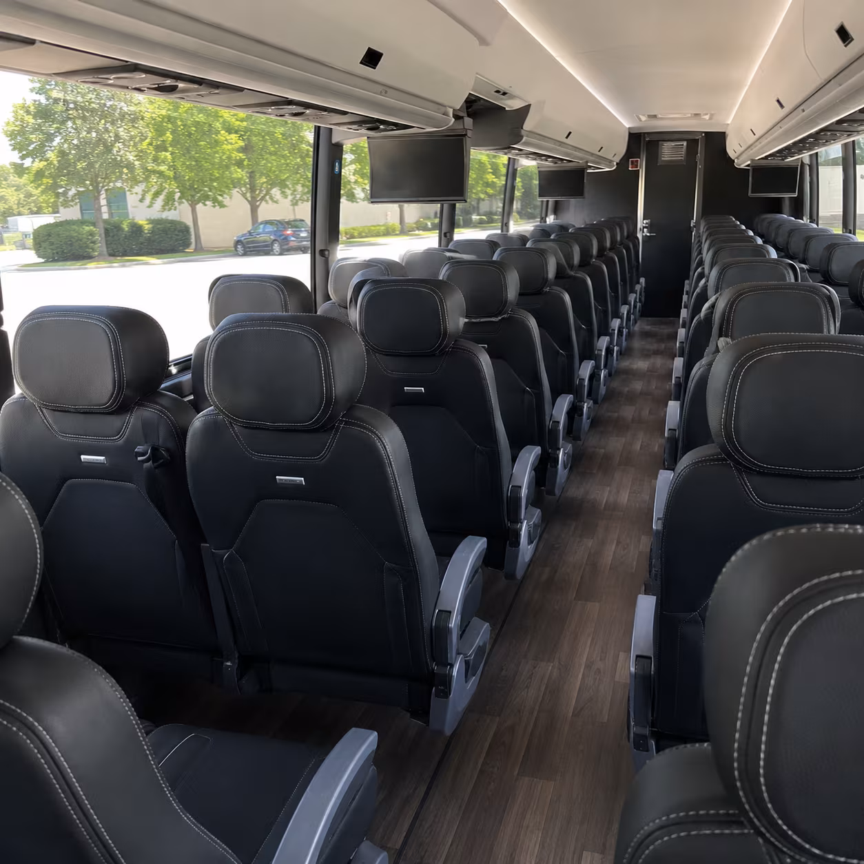 eugene 56 passenger charter bus interior
