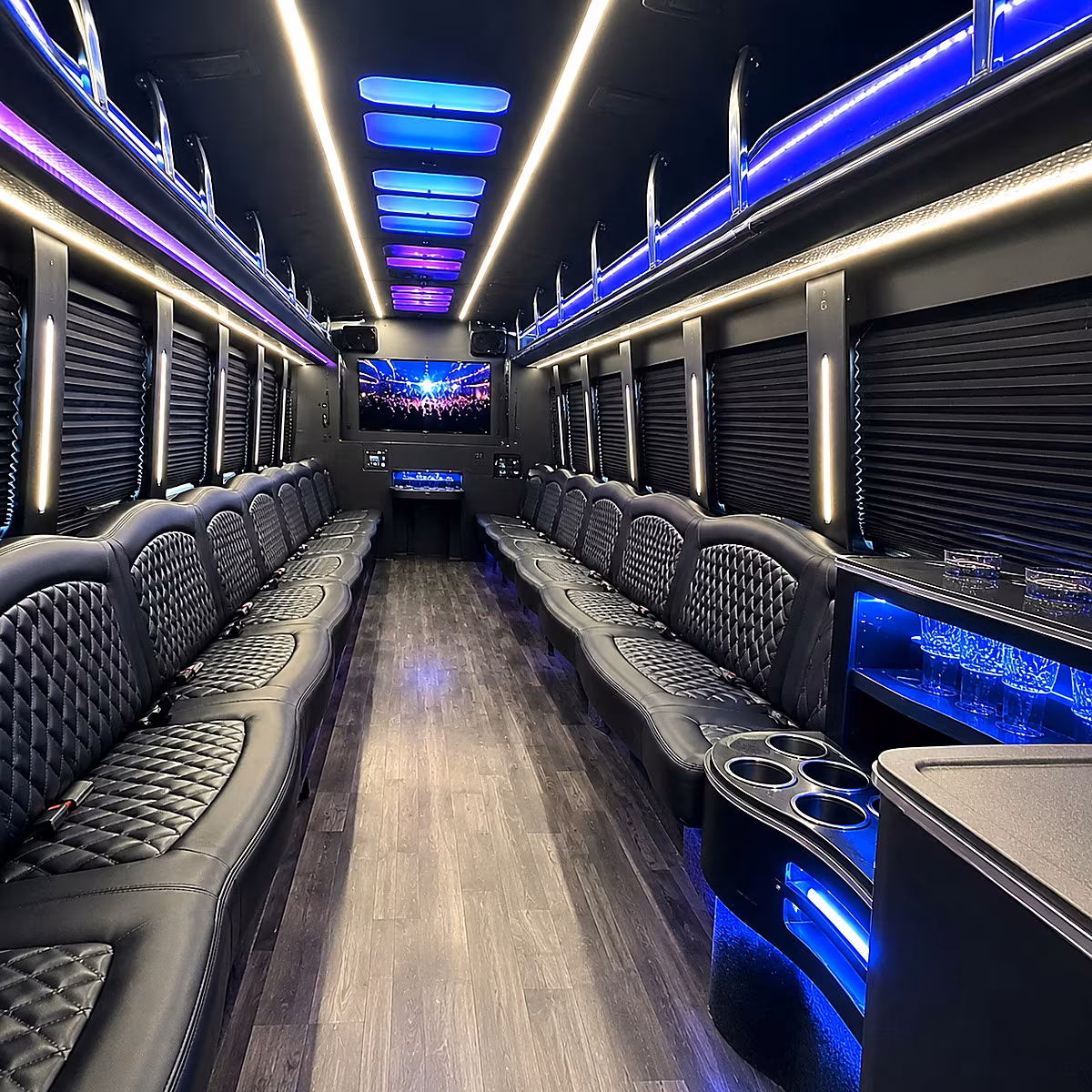 eugene party bus inside